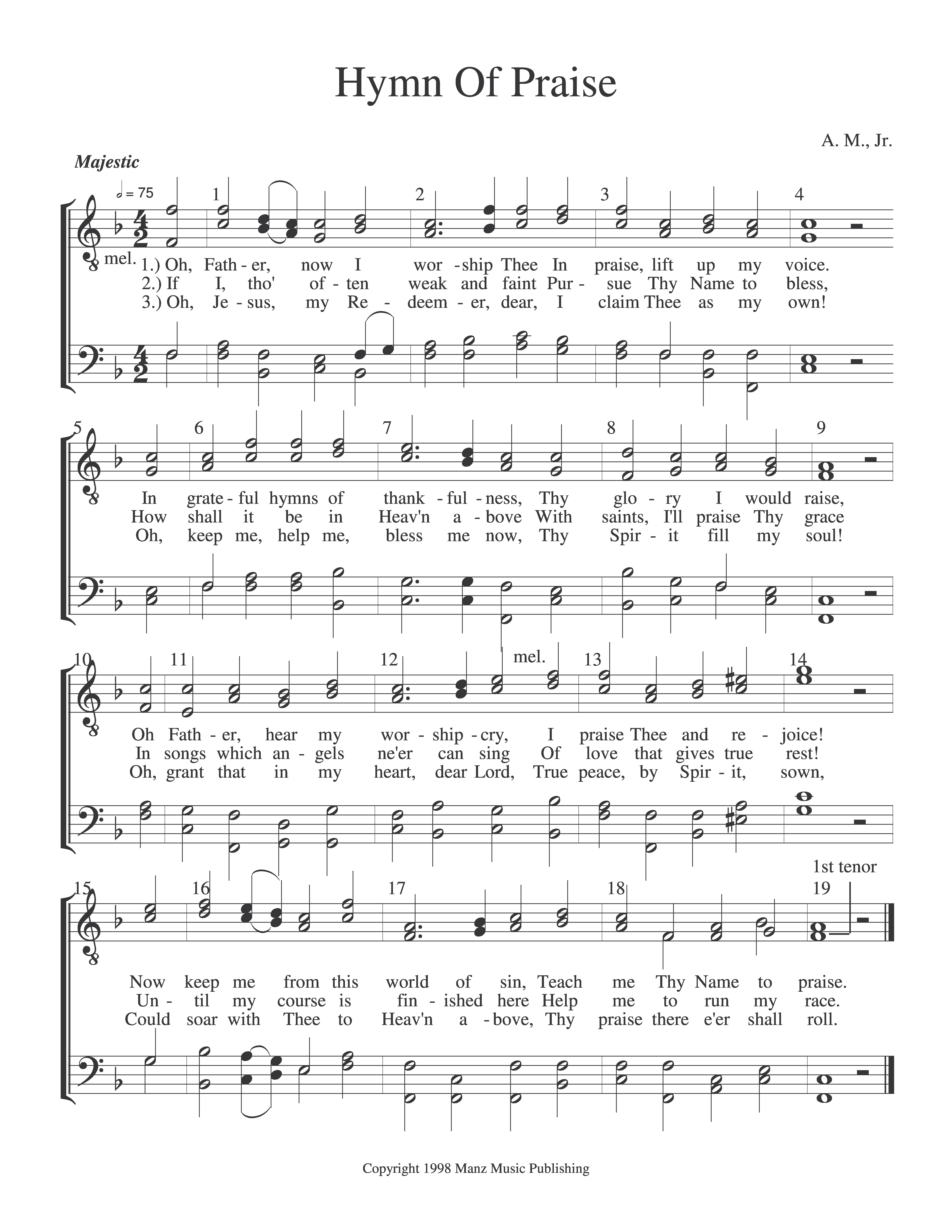 Hymn Of Praise