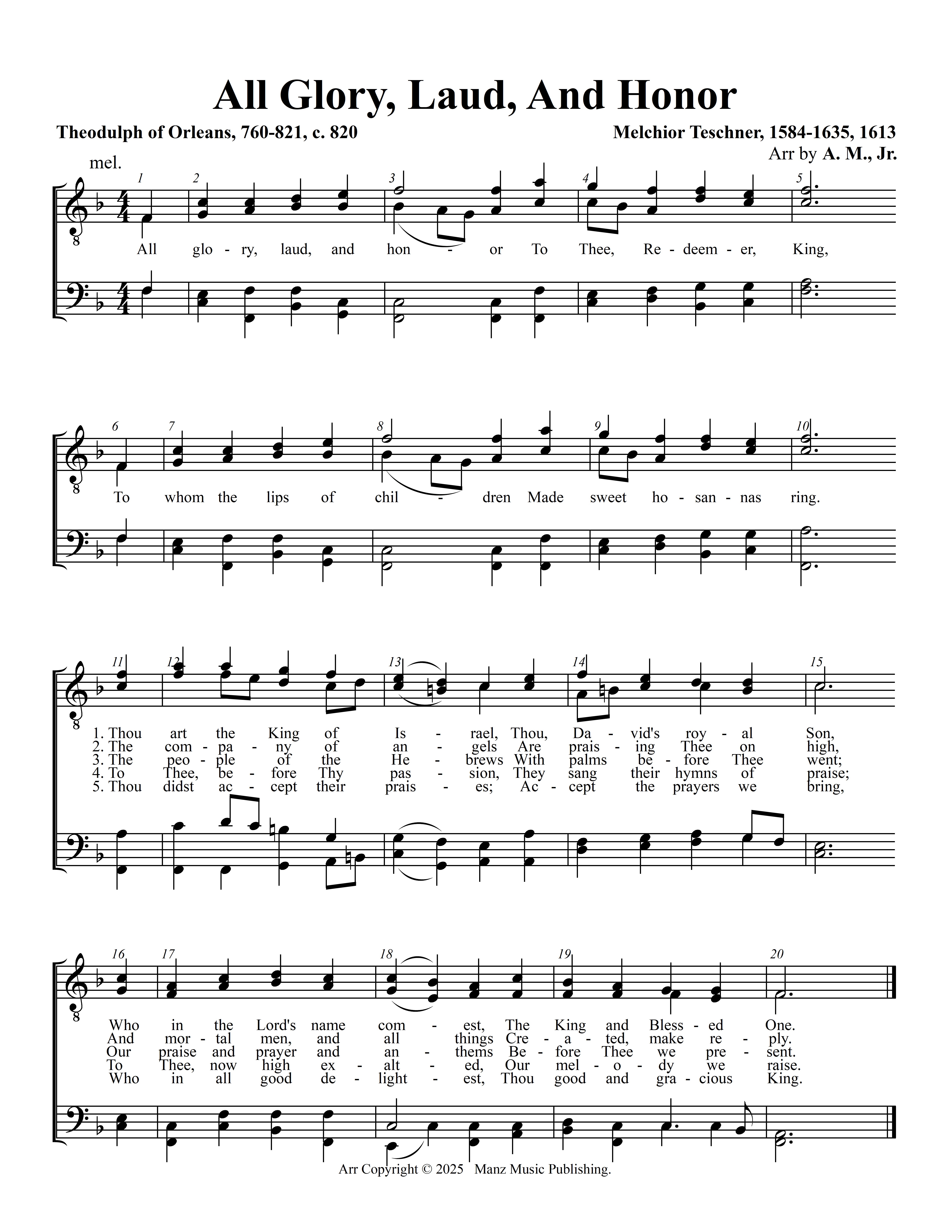 All Glory, Laud, And Honor