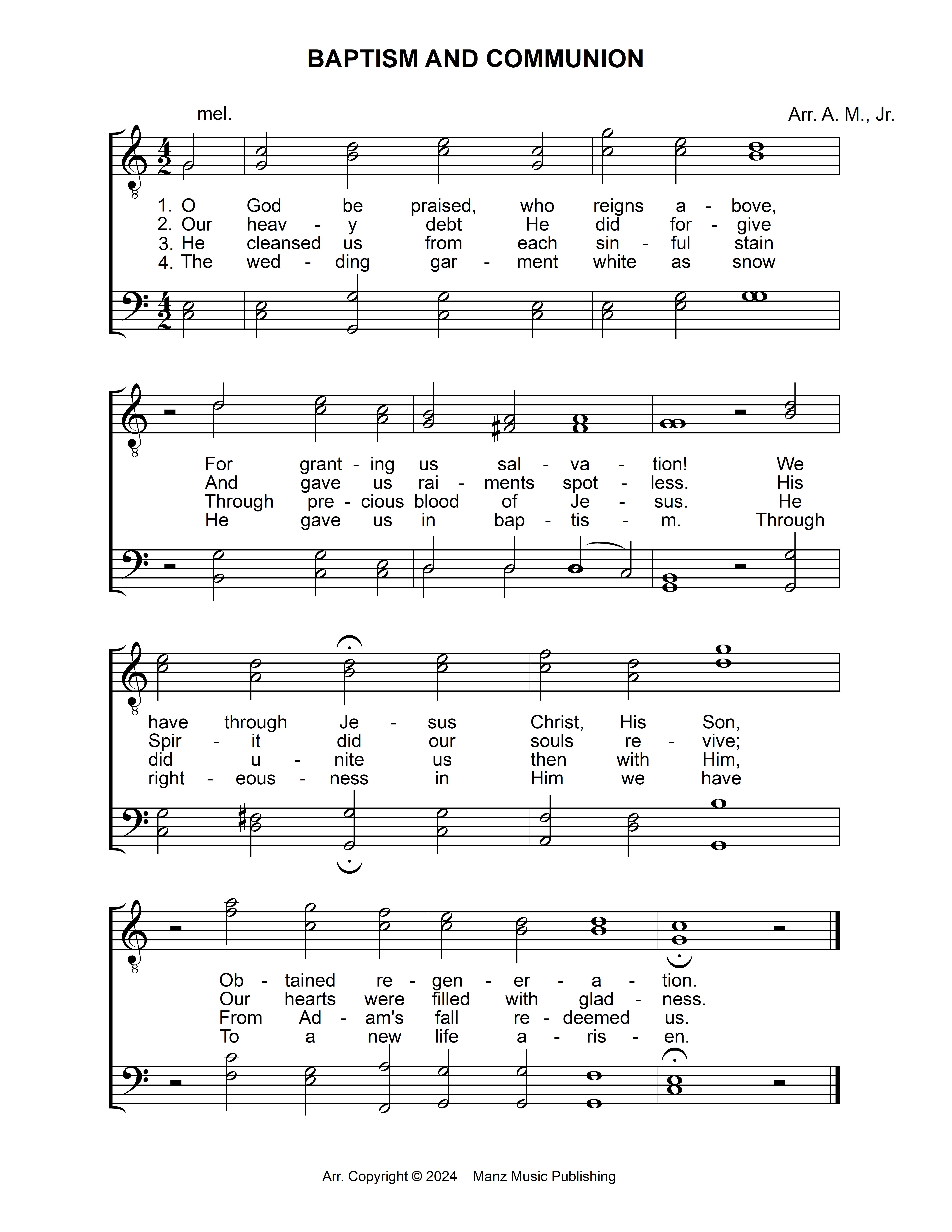 Baptism And Communion page 1