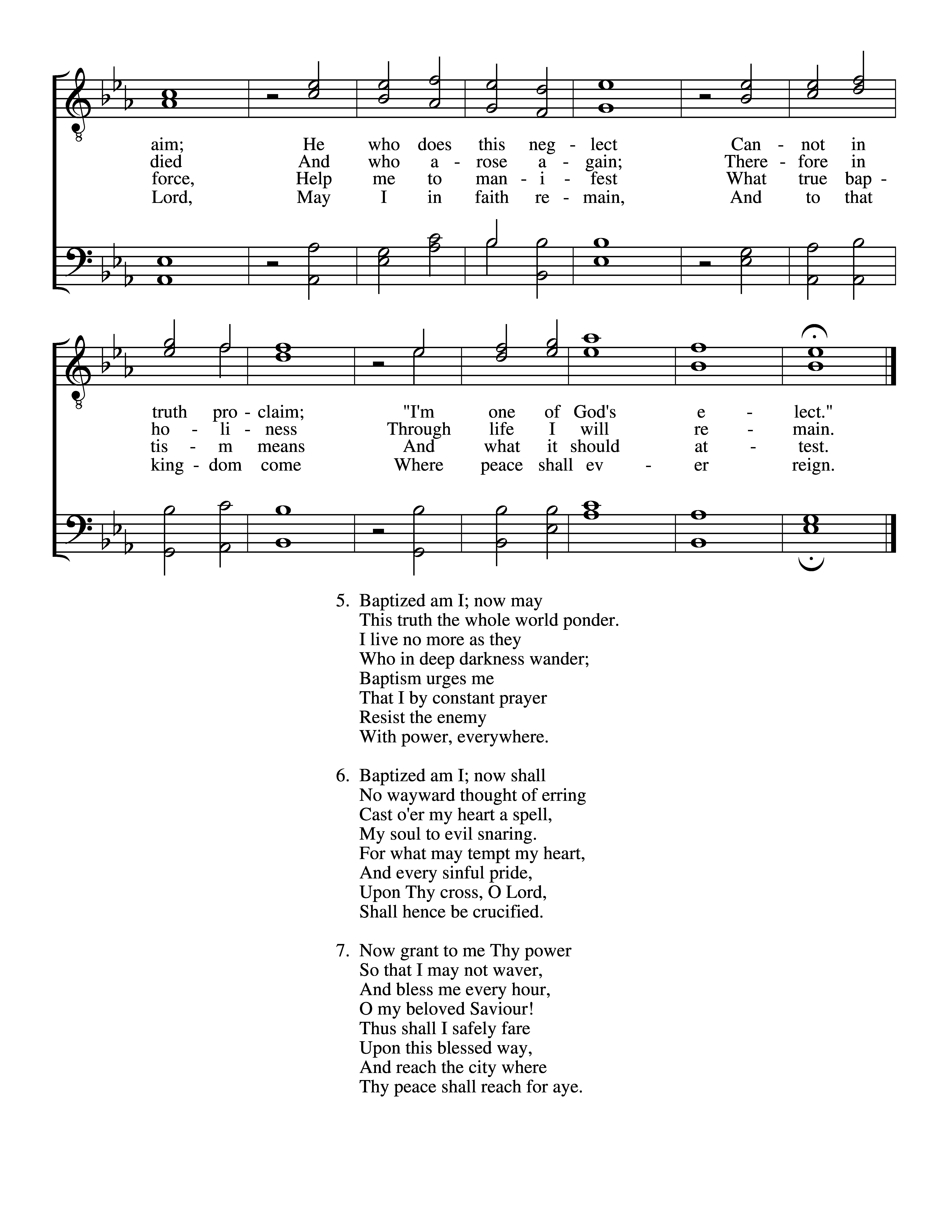 Baptismal Hymn page 2