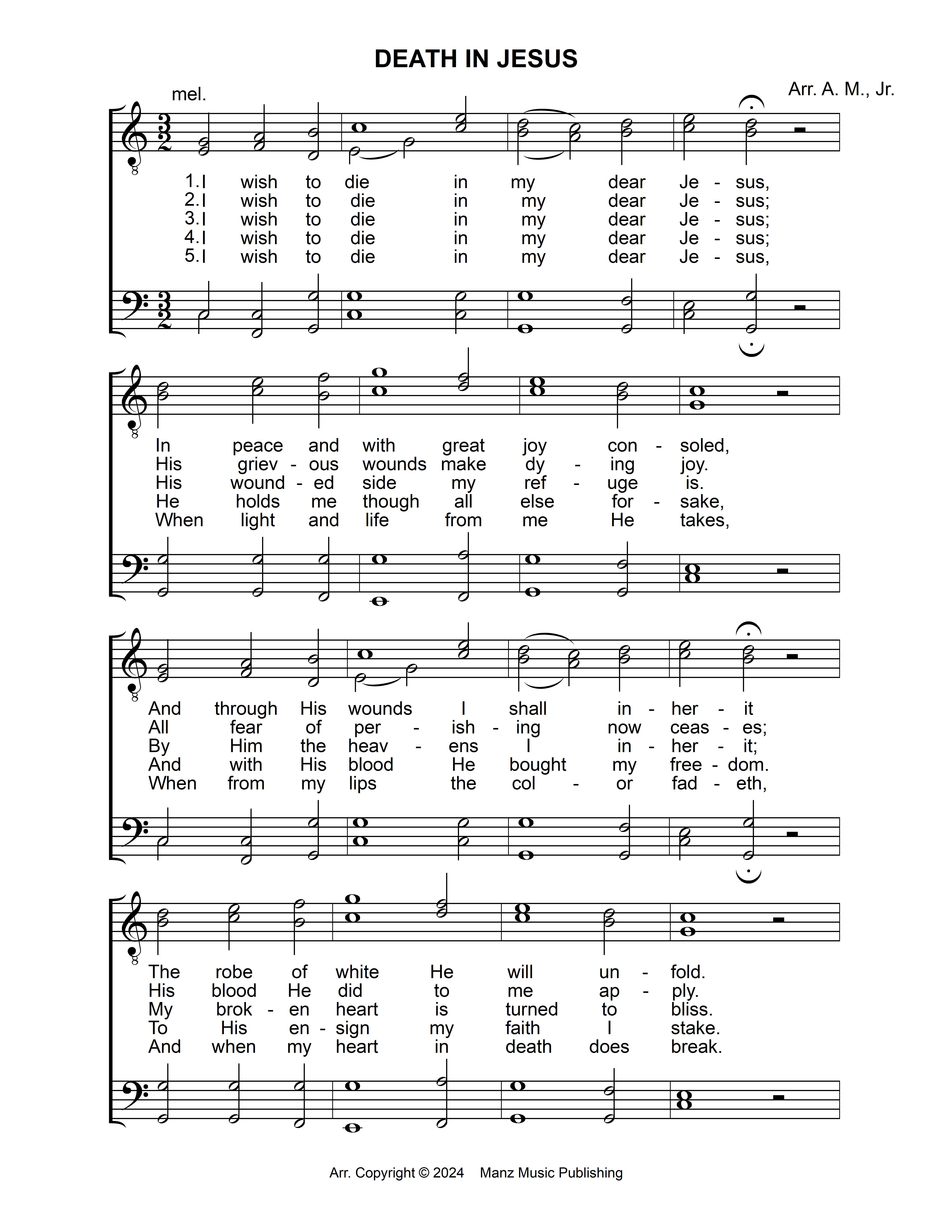 Death In Jesus page 1