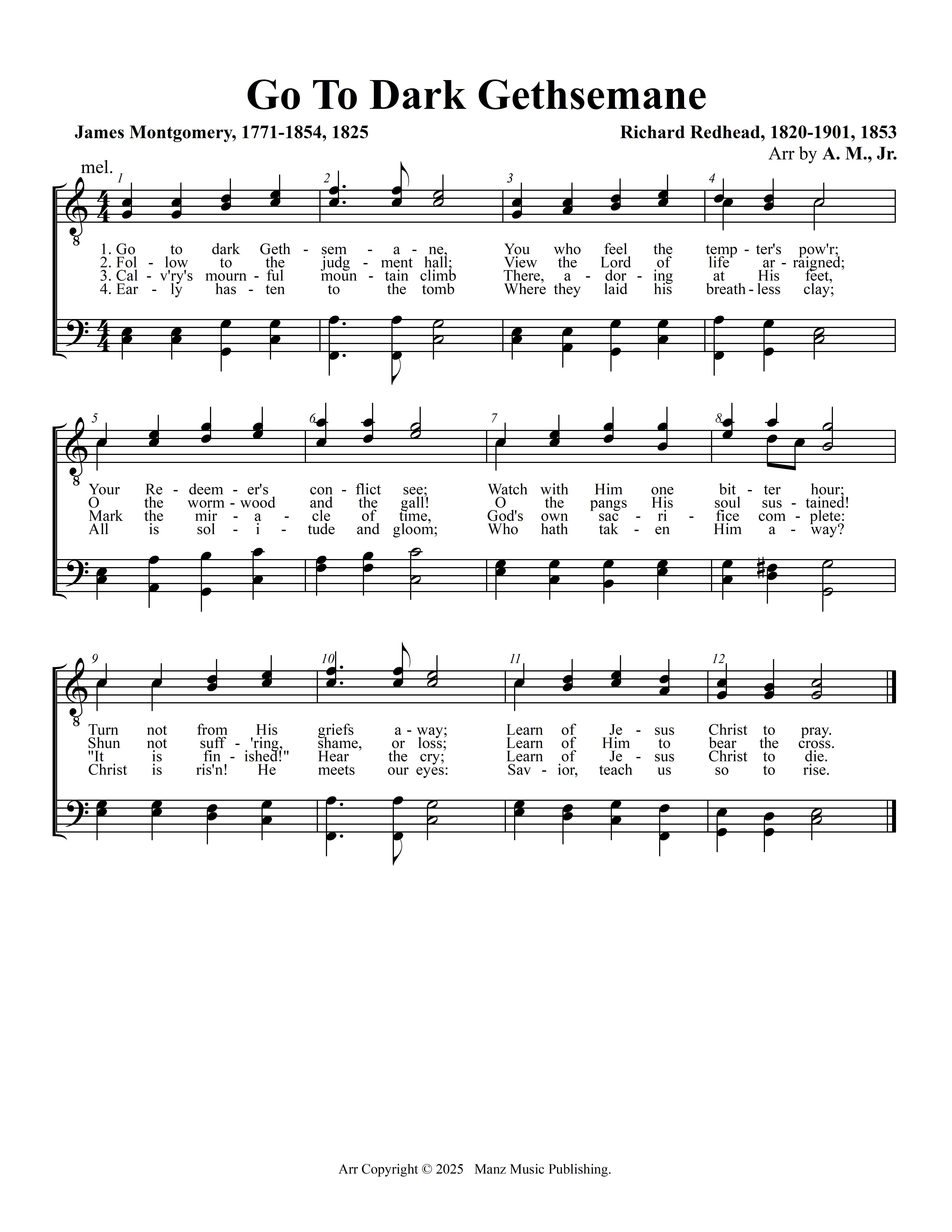 Go To Dark Gethsemane