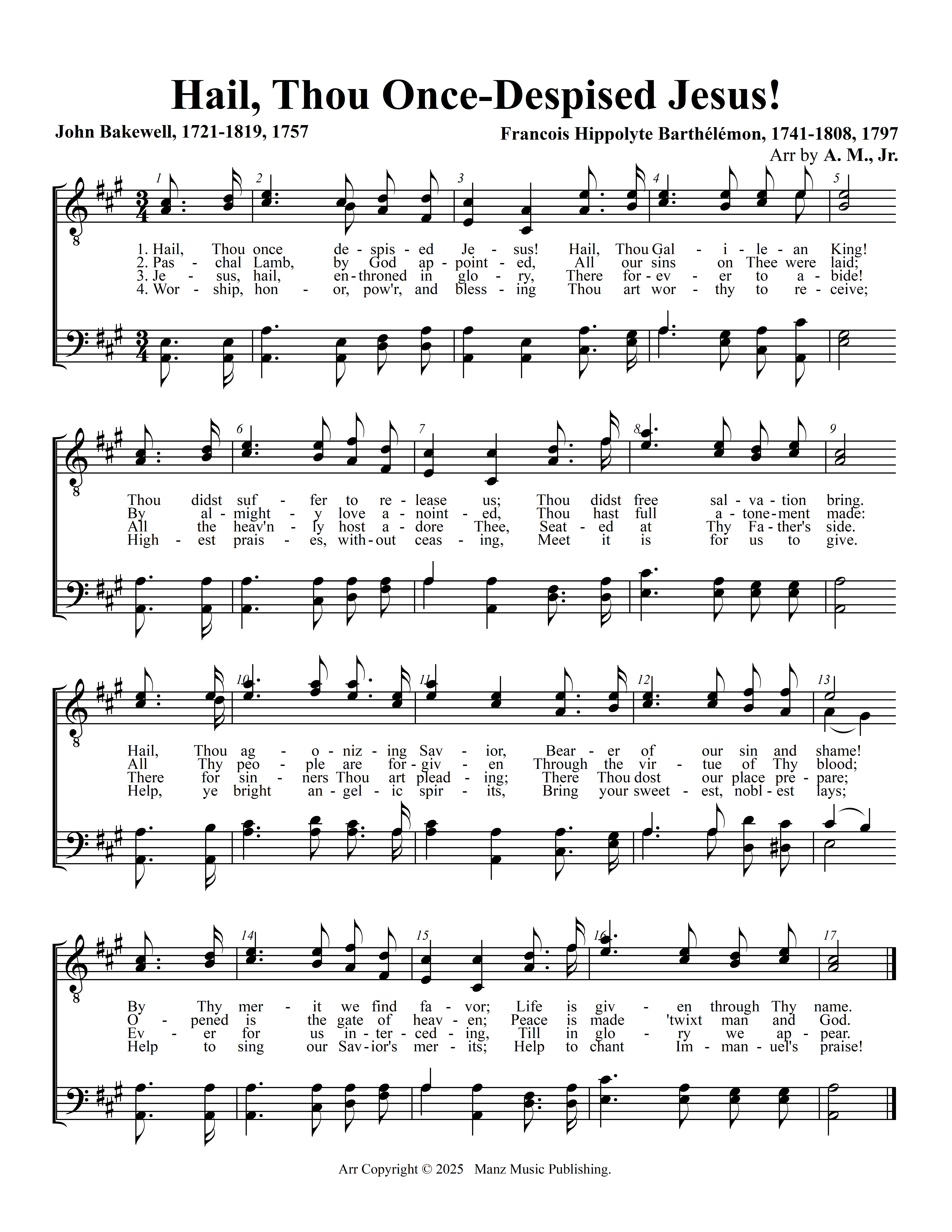 Hail, Thou Once-Despised Jesus!