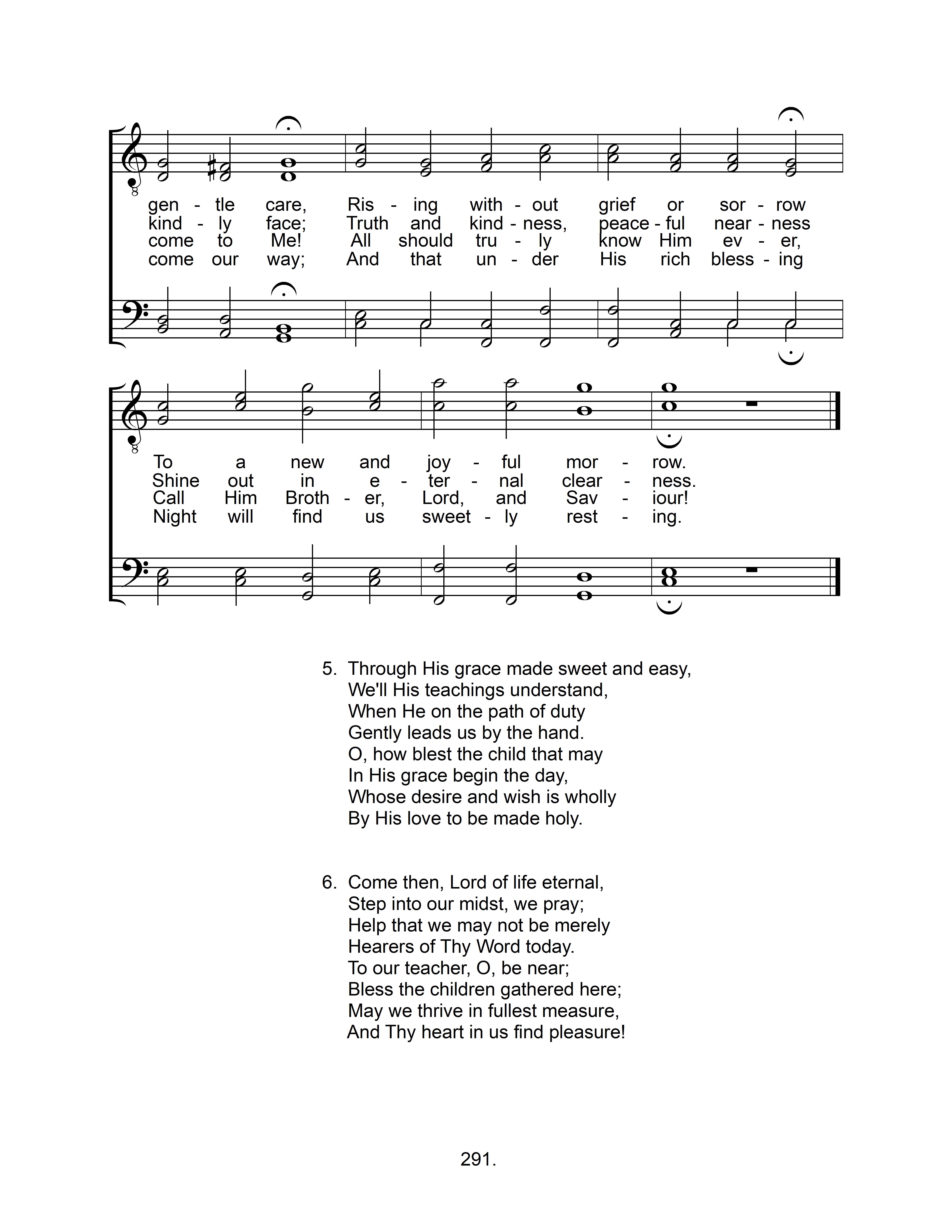 Morning Hymn (ZH 166) page 2