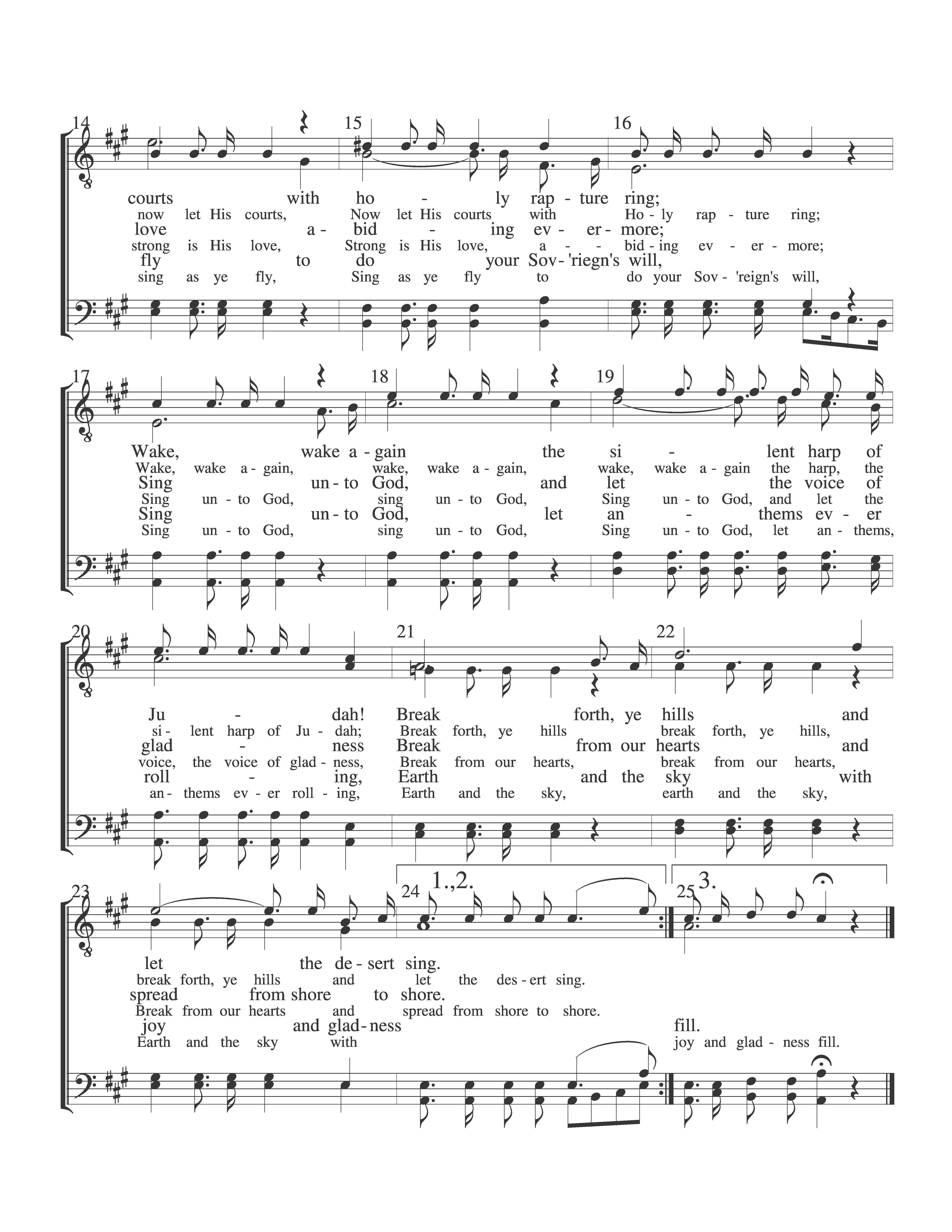 Sing Unto God page 2