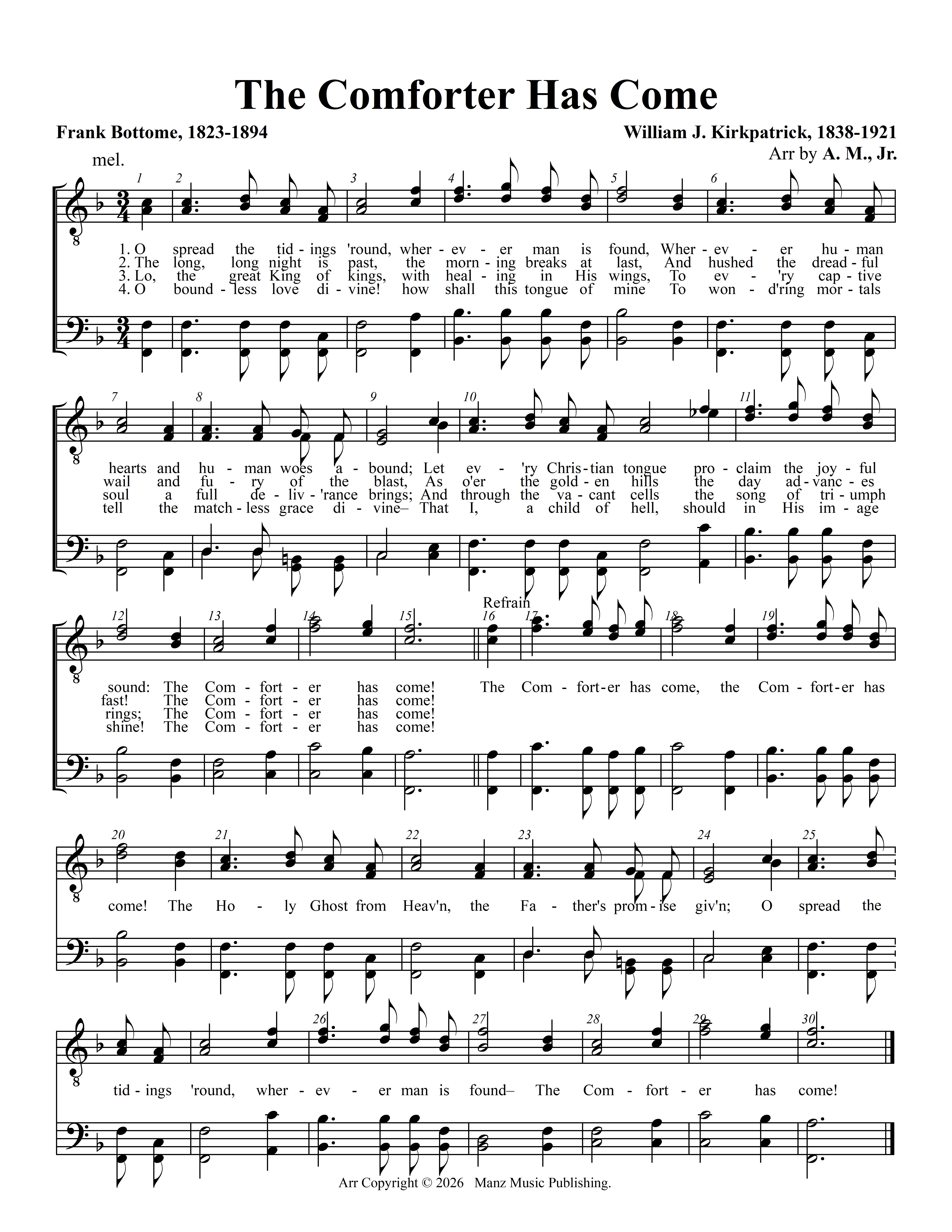 The Comforter Has Come