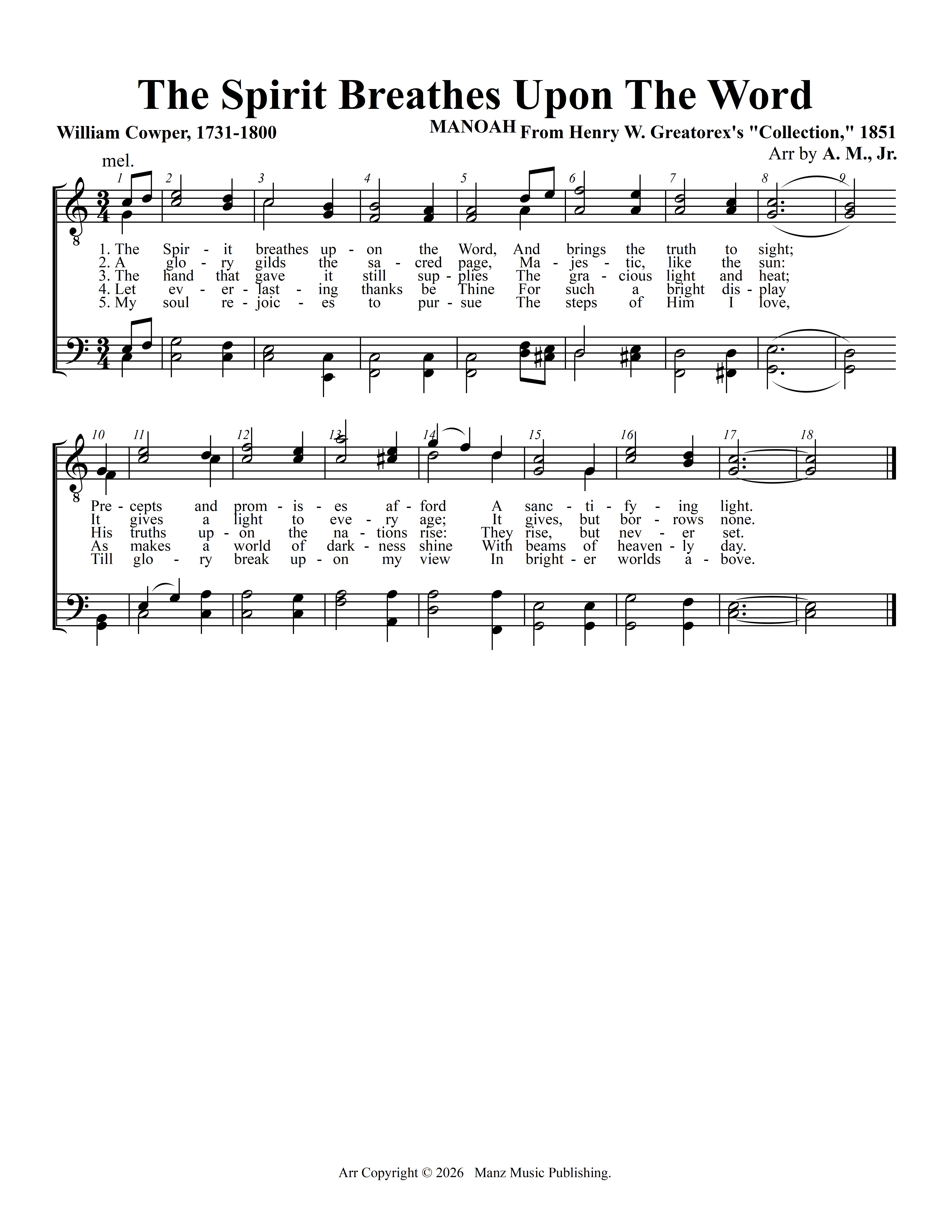 The Spirit Breathes Upon The Word